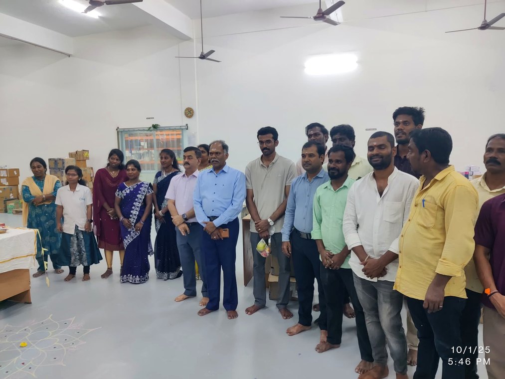 The Meena Corporates team at the Chennai warehouse